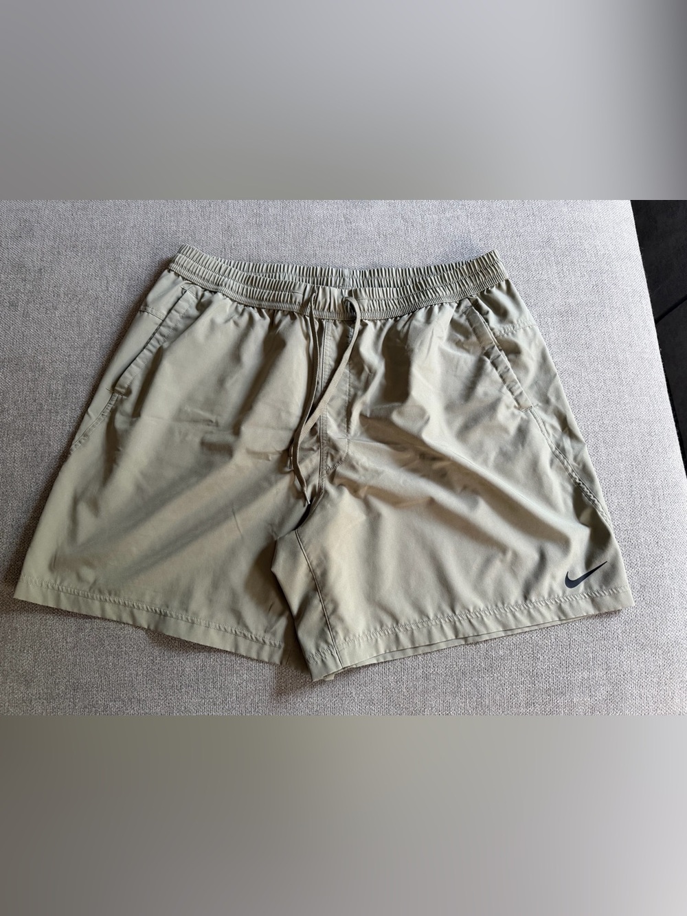 Nike Men's Light Olive Green Shorts
